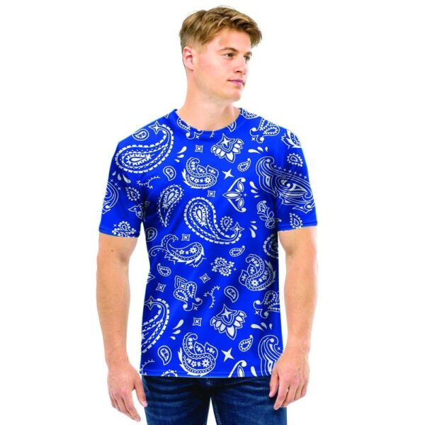 Blue Bandana Men T Shirt