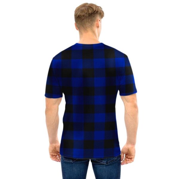 Blue Buffalo Plaid Men T Shirt