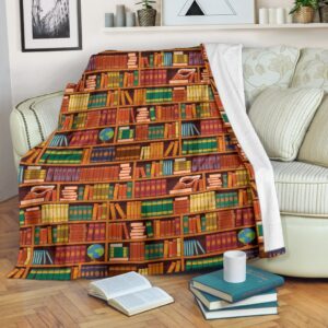 Book Lover Library Librarian Print Pattern Blanket eac4913c 5fa9 4bb5 abfb 80f887a7f64e