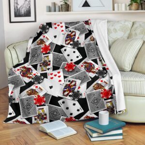Casino Poker Print Pattern Blanket bb8da5ab e08d 4cf2 baed e8847428281e
