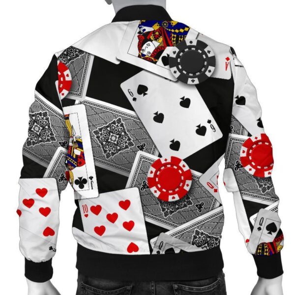 Casino Poker Print Pattern Men’s Bomber Jacket
