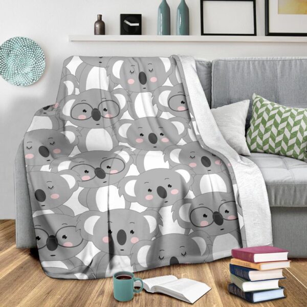 Pattern Print Koala Blanket