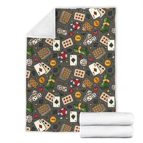 Poker Casino Pattern Print Blanket