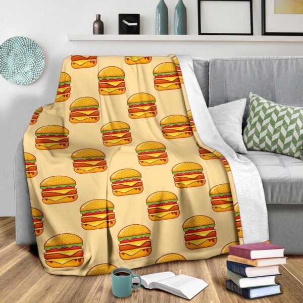Print Pattern Hamburger Blanket