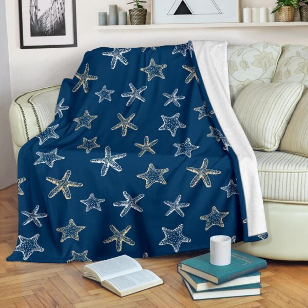 Starfish Pattern Print Blanket