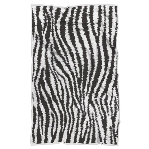 White Tiger Pattern Print Throw Blanket
